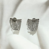 Brinco Ródio com Zircônia e Correntes